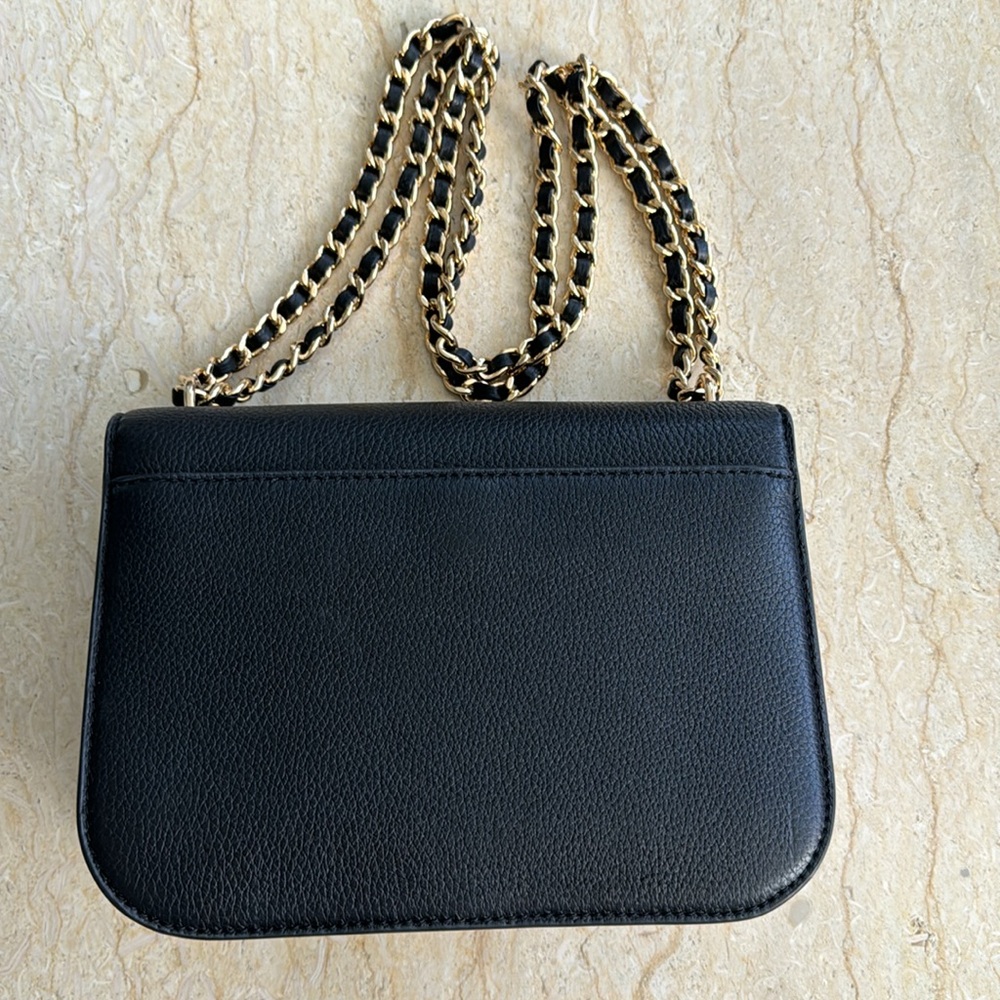 Brand new without tag, authentic Tory Burch Black Leather Crossbody Bag. - Picture 5 of 11